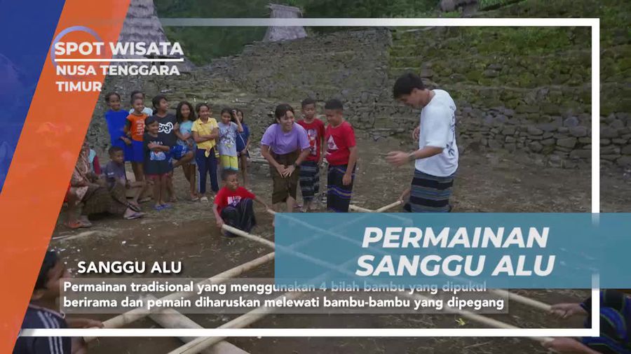 Coba Permainan Sanggu Alu Bersama Anak-Anak di Nusa Tenggara Timur