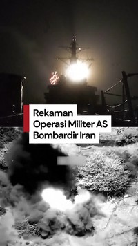 Video: AS Rilis Rekaman Terbaru saat Bombardir Iran