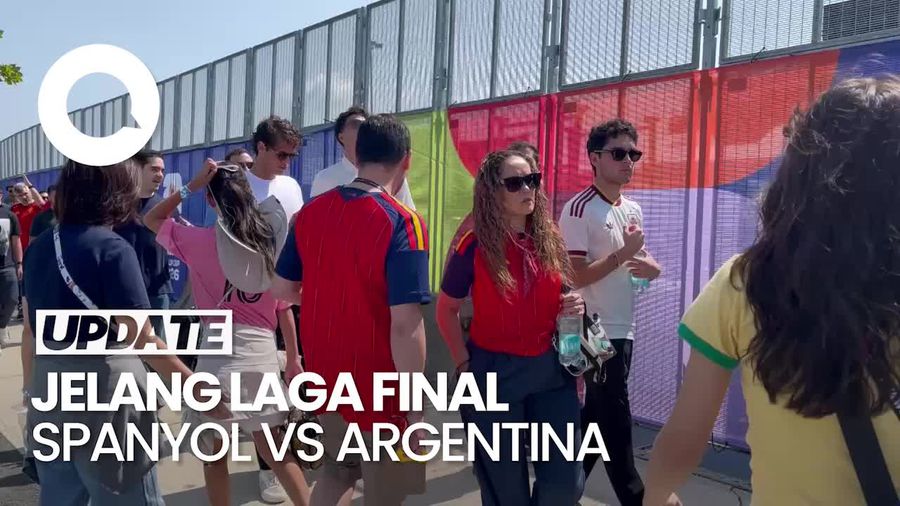 Video Suasana Jelang Laga Final Spanyol Vs Argentina