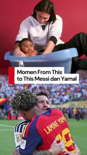 Video: From This to This Interaksi Lionel Messi dan Lamine Yamal