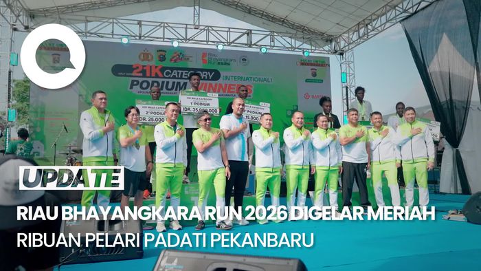 Riau Bhayangkara Run 2026 Digelar Meriah, Ribuan Pelari Padati Pekanbaru 