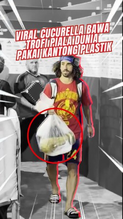 Video Kelakuan Nyeleneh Cucurella: Trofi Piala Dunia Dikresekin & Tato Wajah De La Fuente