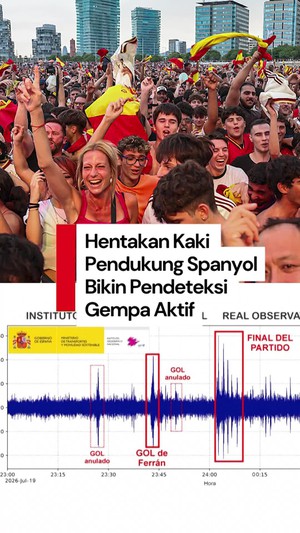 Video: Meriah Pesta Kemenangan Spanyol Sampai Bikin Pendeteksi Gempa Aktif