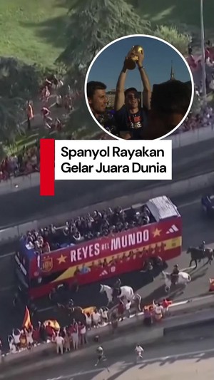 Video: Meriahnya Parade Perayaan Juara Dunia Timnas Spanyol