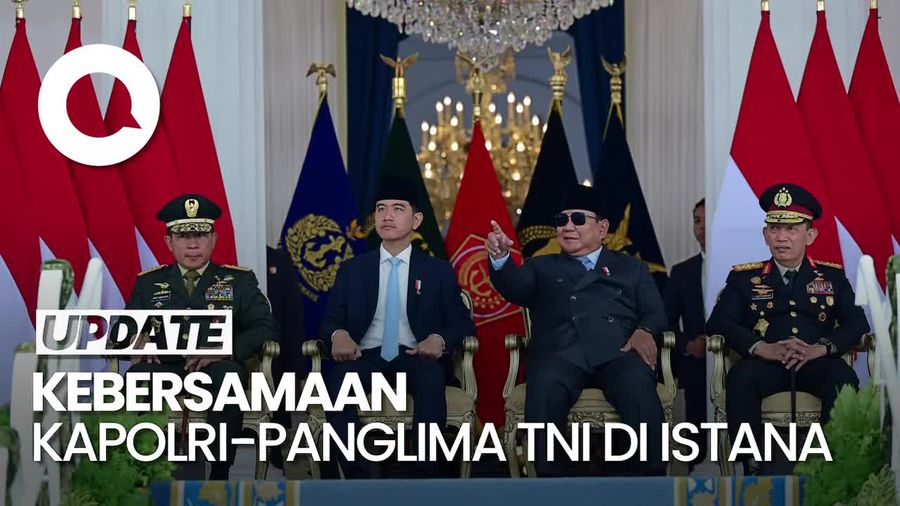 Video: Kebersamaan Kapolri dan Panglima TNI saat Upacara Praspa di Istana