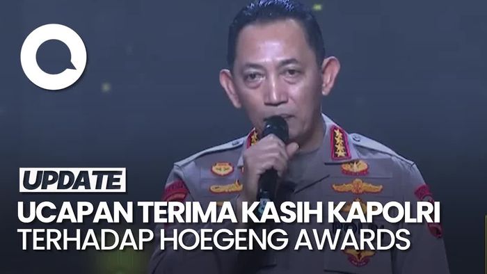 Video: Kapolri Ucapkan Terima Kasih Hoegeng Awards Sudah Terlaksana 5 Tahun