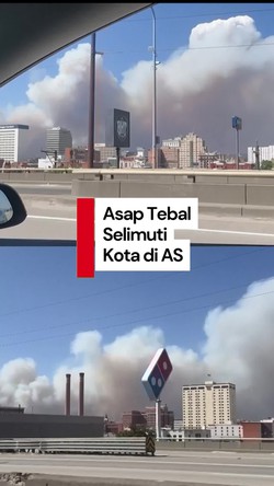 Video: Penampakan Asap Tebal Selimuti Kota di AS Akibat Kebakaran Hutan Besar