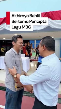 Video: Bahlil Akhirnya Bertemu Sosok Pencipta Lagu MBG