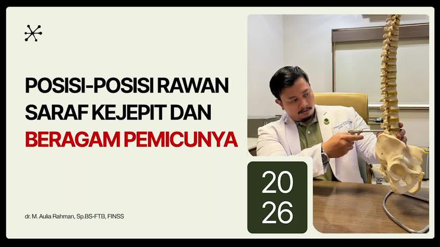 Video: Wajib tahu, Posisi-posisi Rawan Saraf Kejepit dan Beragam Pemicu