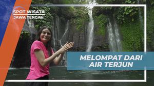 Menyaksikan Aksi Berani Melompat dari Air Terjun, Jawa Tengah