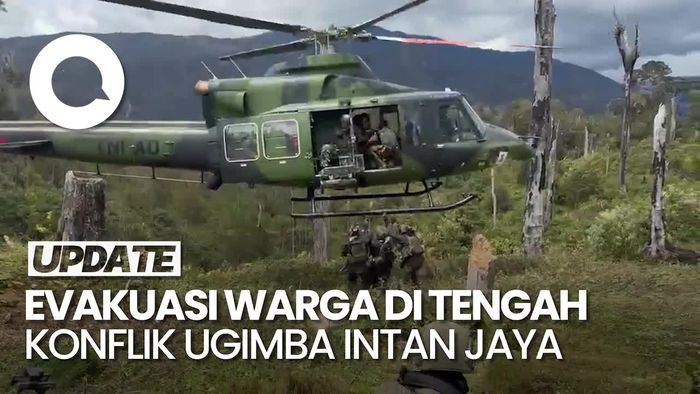 Video: TNI Kerahkan Heli Buat Evakuasi Warga dari Konflik Ugimba Intan Jaya