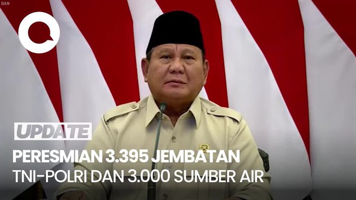 Peresmian 3.395 Jembatan TNI-Polri dan 3.000 Sumber Air