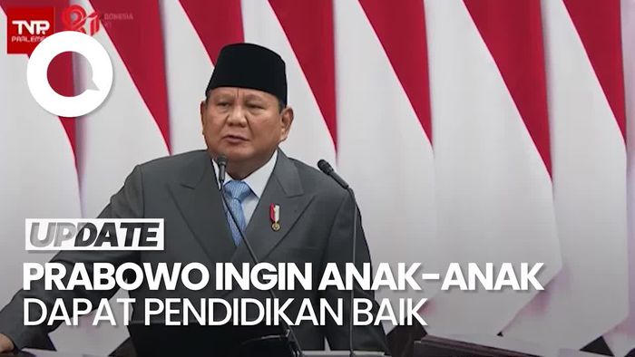 Video Prabowo: Anak-anak Harus Dapat Pendidikan yang Baik, MBG Saja Tak Cukup