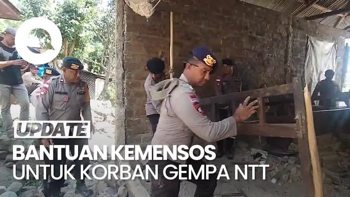 Video: Kemensos Beri Santunan Rp15 Juta ke Ahli Waris Korban Gempa NTT