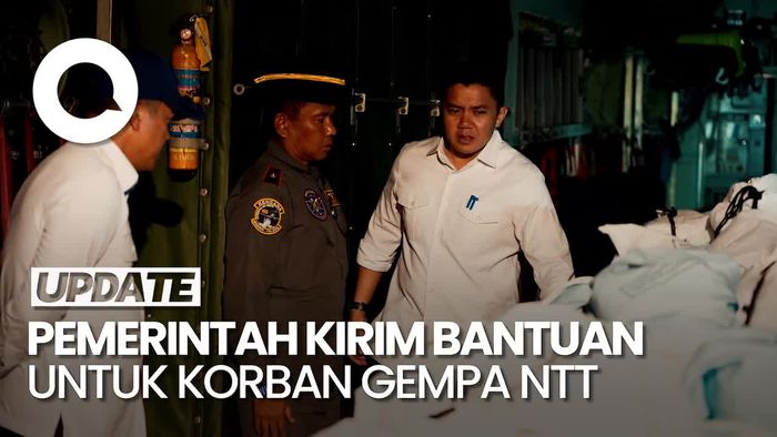 Video Pemerintah Kirim 27 Ton Logistik untuk Korban Gempa NTT di Hari Kejadian