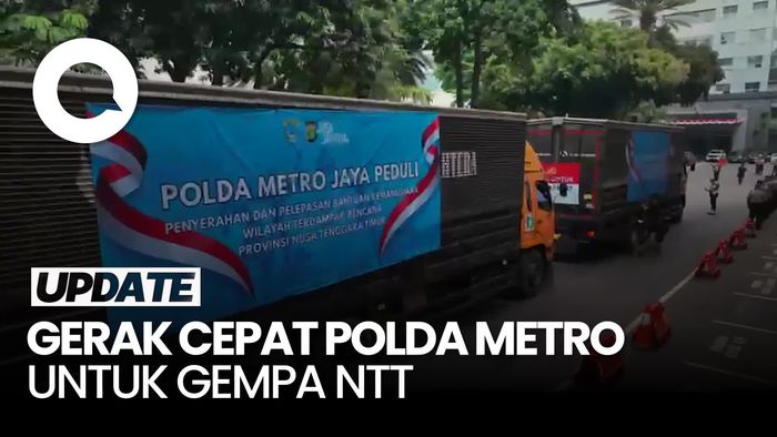 Video: Polda Metro Jaya Kirimkan Bantuan untuk Korban Gempa NTT