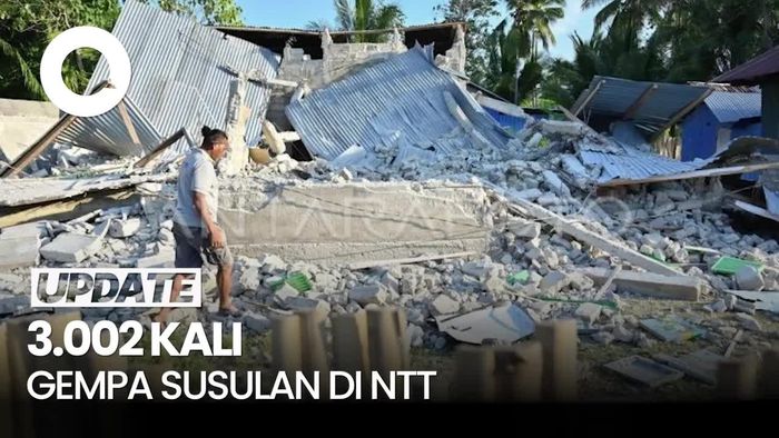 Video: BMKG Catat 3.002 Kali Gempa Susulan di NTT