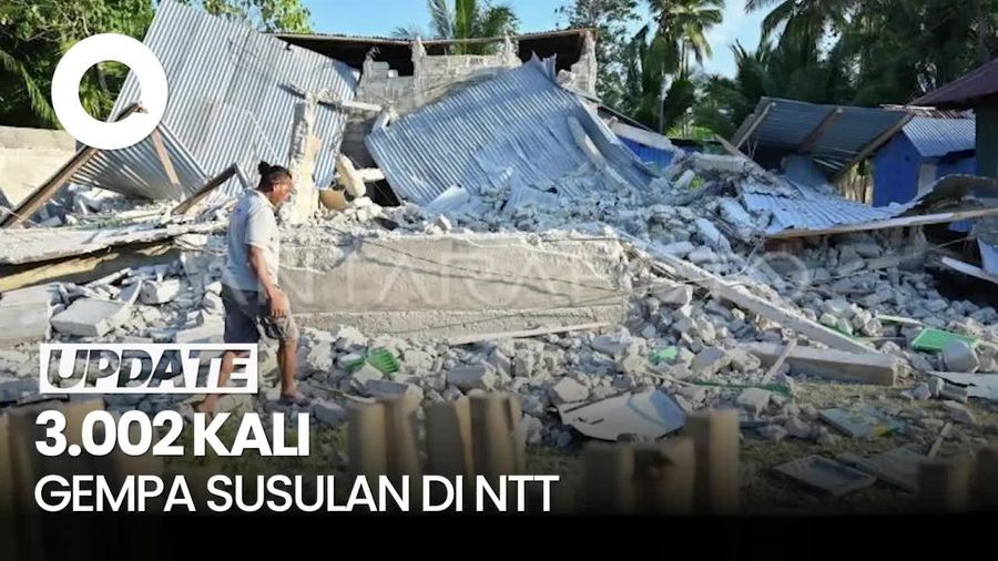 Video: BMKG Catat 3.002 Kali Gempa Susulan di NTT