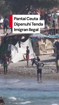 Video: Kumuhnya Pantai Ceuta Spanyol Seusai Diserbu Imigran Ilegal