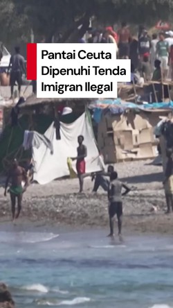 Video: Kumuhnya Pantai Ceuta Spanyol Seusai Diserbu Imigran Ilegal