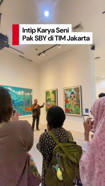 Video Keren! SBY Kolaborasi Bareng Pelukis Cilik & Galeri Jerman