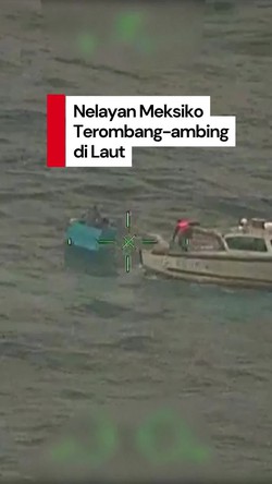Video Detik-detik 2 Nelayan Diselamatkan Usai 5 Hari Terombang-ambing di Laut