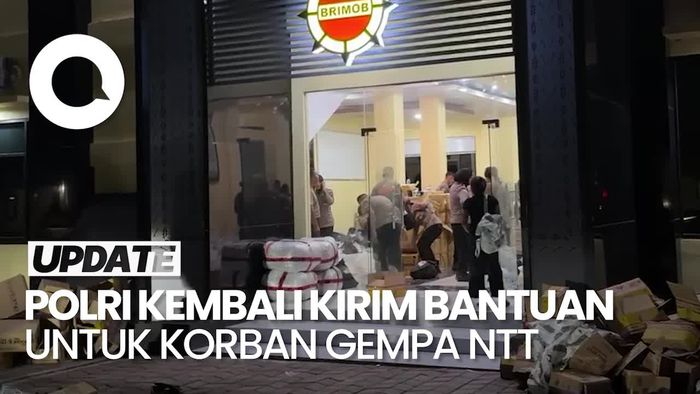Video 3.500 Paket Bantuan Kapolri Dikirim untuk Korban Gempa NTT
