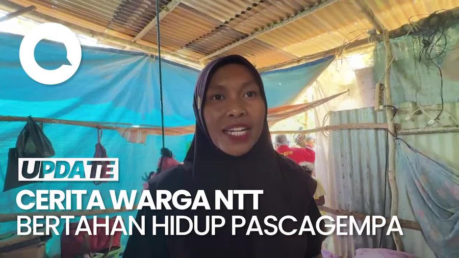 Video: Melihat Tenda Mandiri yang Dibangun Warga NTT dari Puing Bangunan
