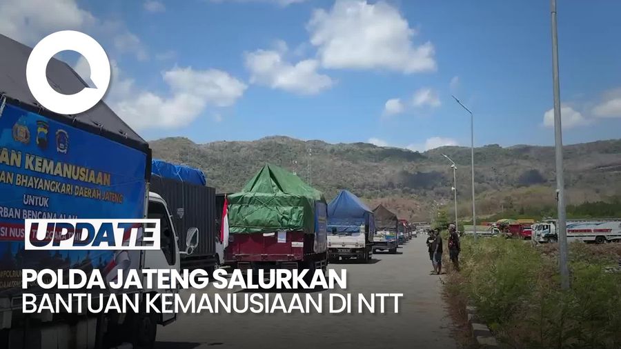  Video: Polda Jateng Kirim 12 Truk Bantuan untuk Korban Gempa NTT