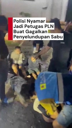 Video: Saat Polisi Nyamar Jadi Petugas PLN Gagalkan Penyelundupan 35 Kg Sabu