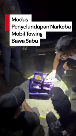 Video: Polda Sumut Gagalkan Modus Penyelundupan Sabu 15 Kg Pakai Mobil Towing  