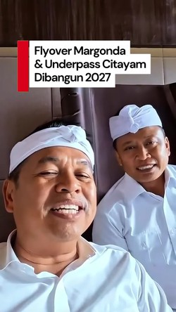 Video: Kata KDM, Flyover Margonda-Underpass Citayam Bakal Dibangun 2027