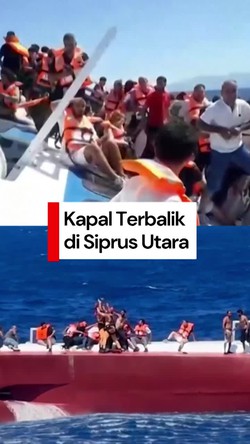 Video: Kapal Terbalik di Lepas Pantai Siprus Utara, 7 Tewas