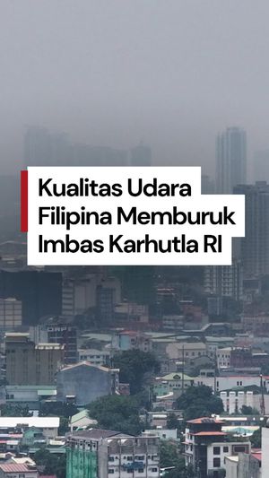 Video: Kualitas Udara Filipina Ikut Memburuk Imbas Karhutla RI