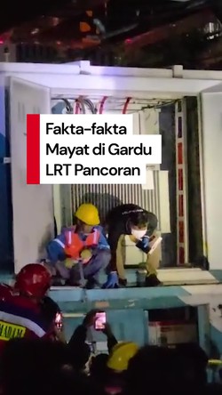 Video Sederet Fakta Mayat di Gardu LRT Pancoran