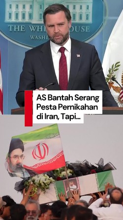 Video Wapres AS: Kami Tak Pernah Serang Pesta Pernikahan di Iran, Tapi...