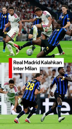 Video: Real Madrid Menang 2-1 dari Inter Milan, Mbappe Cetak Gol 