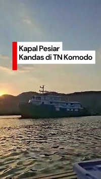 Video: Ada Kapal Pesiar Kandas di Perairan Gili Lawa TN Komodo
