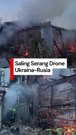 Video Konflik Ukraina-Rusia: Serangan Drone Jet di Kyiv dan Balasan Ukraina