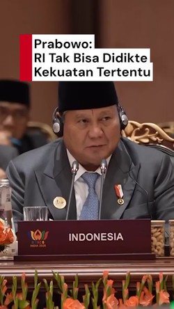 Video: Prabowo Tegaskan RI Tak Bisa Didikte Kekuatan Tertentu