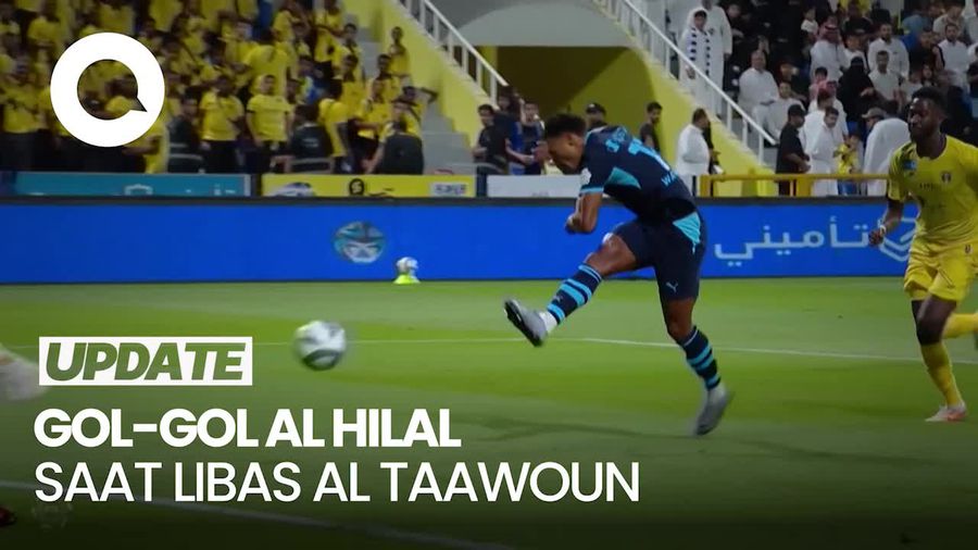 Video: Al Hilal Libas Al Taawoun 6-0, Gabriel Martinelli Cetak Hattrick
