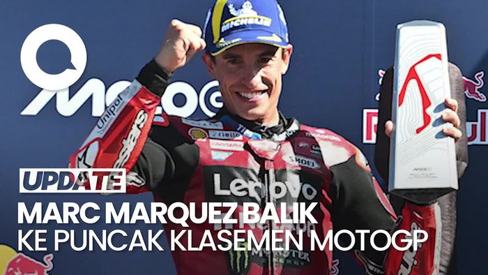 Video Balik ke Puncak Klasemen MotoGP, Marc Marquez Ngepur?