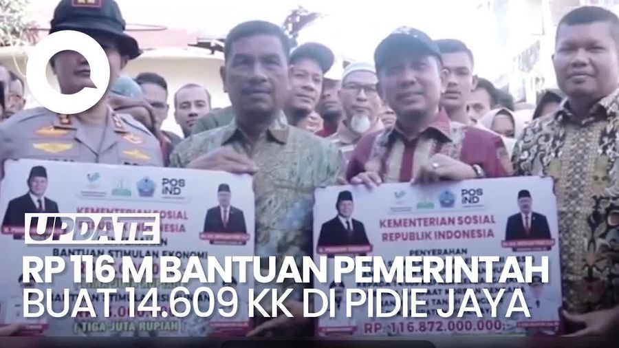 Video: Pemerintah Kucurkan Rp 116 M Bantuan Sosial Ekonomi Buat 14.609 KK di Pidie Jaya