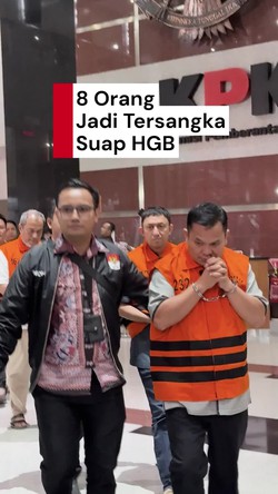 Video Daftar 8 Tersangka OTT Suap HGB di Kabupaten Bogor