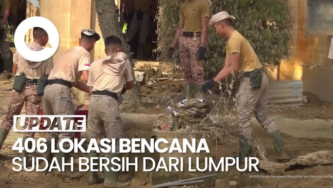Video: Satgas PRR Tuntaskan Pembersihan Lumpur Bencana di 406 Lokasi di 3 Provinsi