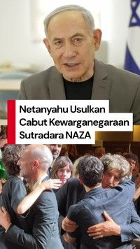Video: Netanyahu Mau Cabut Kewarganegaraan Sutradara Dokumenter Gaza