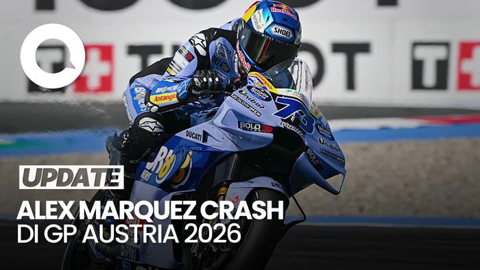Video: Momen Alex Marquez Crash di Kualifikasi GP Austria 2026