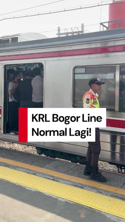 Video: Akhirnya KRL Jakarta Kota-Bogor Kembali Normal