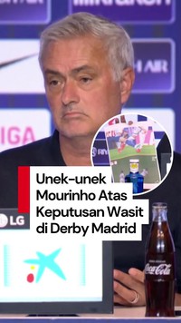 Video Kesalnya Mourinho ke Wasit di Derby Madrid Sampai Cetak Hasil VAR