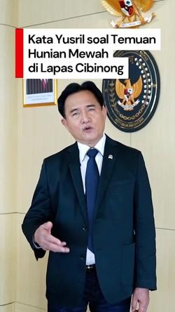 Video: Menko Yusril Buka Suara soal Temuan Hunian Mewah di Lapas Cibinong